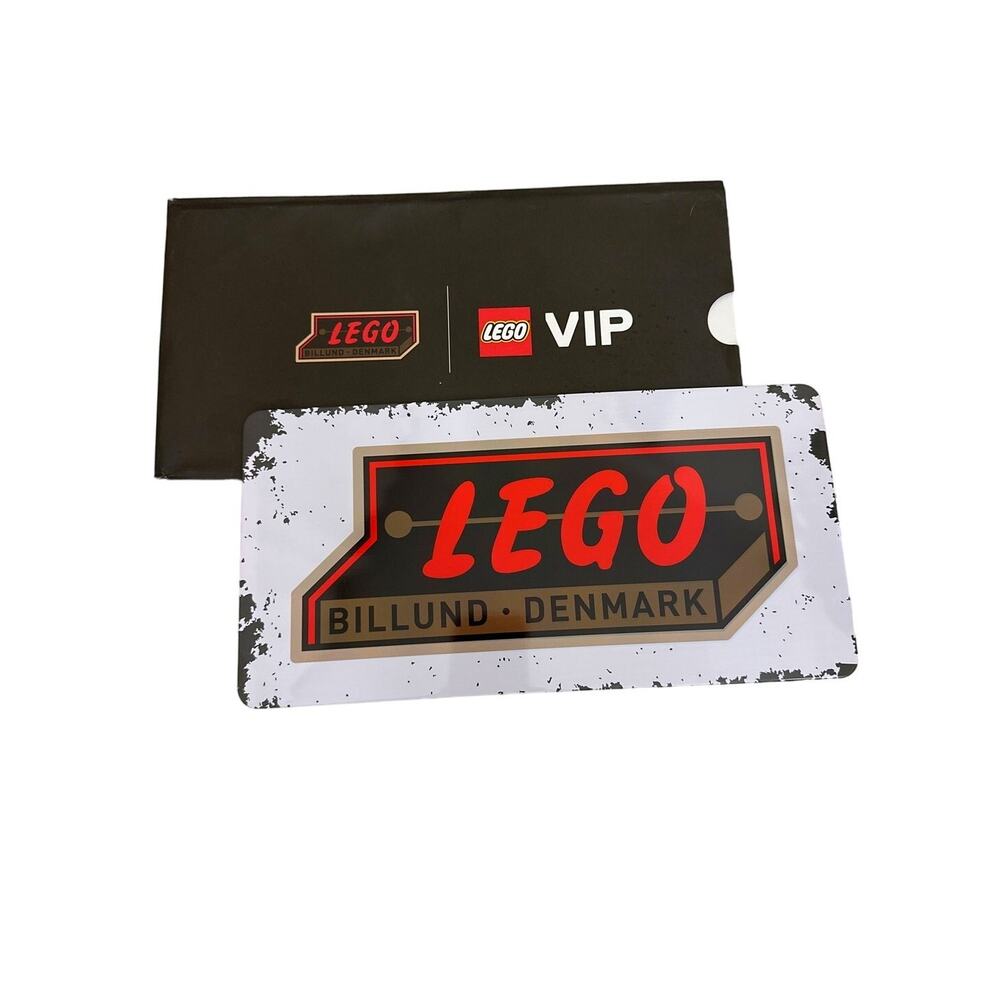 LEGO Collectors Item VIP Retro Tin Sign License Plate